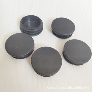 Bouchon en plastique pour meubles, capuchon de tube rond noir antidérapant, protection pour pieds de table et de chaise, accessoire - Product Image 4