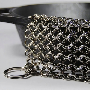 Estropajo de malla de acero inoxidable 316L para limpieza de vajillas, anillos de malla duraderos - Product Image 2