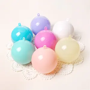 Boule de décoration opaque colorée 8cm, 1 pièce, boule suspendue en plastique, ornement d'arrangement de mariage