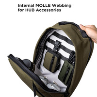Sac à dos pour ordinateur portable en polyester Oxford imperméable avec logo personnalisé, ceinture à coussin d'air, capacité de 20 à 39 L, unisexe, pour les voyages d'affaires
