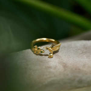 แหวนแฟชั่น ชุบทอง PVD สแตนเลสสตีล 316L ทนทาน ดีไซน์รูปเป็ด - Product Image 3