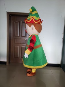 Costume de mascotte <span class=keywords><strong>petit</strong></span> elfe vert Personnalisation de la publicité Génie vert Personnalisation pour <span class=keywords><strong>les</strong></span> activités publicitaires Adulte - Product Image 2