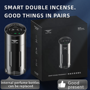 Lüks çift koku parfüm aromaterapi nebulizatör uçucu yağ difüzör USB Nano serin sis araba koku yayıcı hava spreyi - Product Image 6