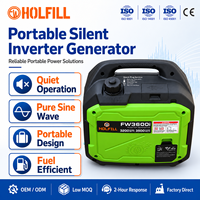 Générateur d'électricité portable silencieux à onduleur haute performance, à essence, à onde sinusoïdale pure, conception économe en carburant pour l'alimentation de secours en extérieur en cas d'urgence