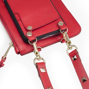 Portefeuille de luxe pour téléphone iPhone xs 11 12 pro, portefeuille en cuir véritable, avec sangle d'épaule, <span class=keywords><strong>porte</strong></span>-carte, chic, de qualité supérieure - Product Image 2
