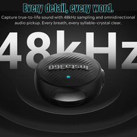 Microphone Insta360 Mic Air Mini 7,9 g 48 kHz, émetteur magnétique, microphone audio pour X5/X4/Ace Pro 2/GO Ultra, accessoire