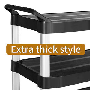 レストラン、ホテル、病院、ハウスキーピングトロリー、用務員用のホイール付きカートとトロリーのクリーニング - Product Image 3