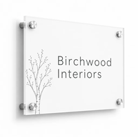 Panneau de jardin personnalisé en acrylique, décoration murale de patio, découpe laser, impression UV, bords polis, vente en gros, taille personnalisée