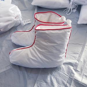 Europa popolare stivali interni in tessuto di cotone bianco inverno autunno punta tonda ciabatte in piuma <span class=keywords><strong>con</strong></span> suola in plastica per rilassare le <span class=keywords><strong>scarpe</strong></span> - Product Image 3