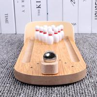 Permainan Bowling Mini Kayu Terlaris Permainan Interaktif Orang Tua Anak Permainan Meja Dalam Ruangan Mainan Hadiah untuk Anak Laki-laki dan Perempuan