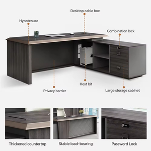 Set Scrivania Moderna per Ufficio, Arredamento Autonomo di Alta Qualità a Basso Prezzo - Product Image 3