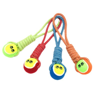 Accessoires pour animaux de compagnie, jouets de nettoyage dentaire pour chiens, jouet en corde tressée durable, balle en corde de coton pour chat et chien