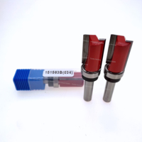 Fraise droite TUOKE à queue de 1/4 po en carbure cémenté pour le travail du bois, fraise à motif pour perceuse, longue durée de vie, verticale