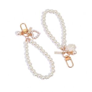 En gros, Porte-clés créatif en perle d'amour, édition coréenne, pendentif de sac rétro en perle de coquillage, accessoires de suspension pour écouteurs - Product Image 5