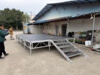 Structure de scène en aluminium courbée, ronde et circulaire, sur mesure, pour festival de musique, spectacle de DJ et événements.
