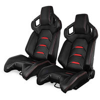 Seau sport en cuir universel SIM Accessoires de voiture Simulateur de véhicule Sièges de course réglables