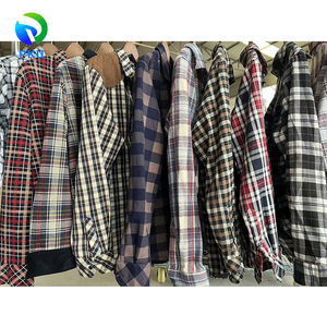 Camisas a cuadros de otoño-invierno para hombre, ropa de segunda mano para hombre, camisas cálidas esenciales, venta al por mayor, tienda de ropa usada, América en línea - Product Image 5