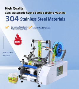 Bán tự động bia chai tròn máy dán nhãn bán tự động nước vật nuôi chai ticker nhãn Applicator - Product Image 5