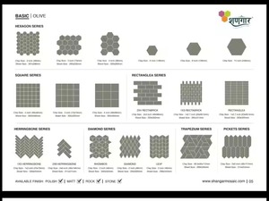 Hiện đại nội thất & Ngoại Thất Tường Gạch Mosaic matte & Glossy kết thúc sứ đá và thủy tinh với lưới ủng hộ cho phòng tắm - Product Image 4