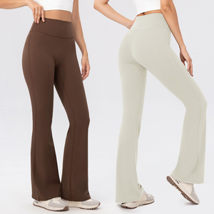Ropa de Yoga <span class=keywords><strong>para</strong></span> deportes al aire libre, banda <span class=keywords><strong>el</strong></span>ástica, ajuste holgado, entrenamiento cómodo, clásico, gimnasio, Fitness, <span class=keywords><strong>mallas</strong></span> acampanadas transpirables - Product Image 1