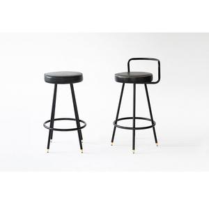 Tabourets de bar modernes avec structure en métal et assise rembourrée pour îlot de cuisine, bar à petit-déjeuner et bar à domicile - Product Image 1