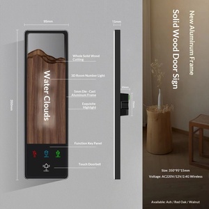 Letreros de Hotel Inteligentes de Madera Maciza <span class=keywords><strong>Wynn</strong></span>, Letreros Electrónicos Iluminados para Puertas, Función de No Molestar, para Hoteles, Casas de Huéspedes, B&Bs, Restaurantes - Product Image 4