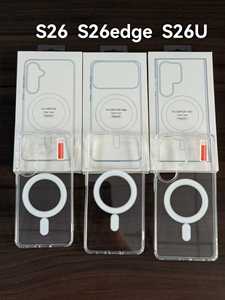 Funda Magnética con Carga Inalámbrica para Samsung S26 Ultra S25 Edge S24 FE S23 <span class=keywords><strong>S22</strong></span> Plus A57 A37 A17 A07, Carcasa Transparente de Acrílico Resistente a Impactos - Product Image 2