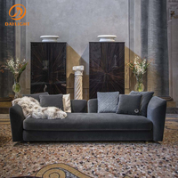 Italienisches Design Luxuriöses Modernes Samt-Leder Viersitzer-Sofa-Set für Apartment- und Hotel-Wohnzimmer Anpassbar