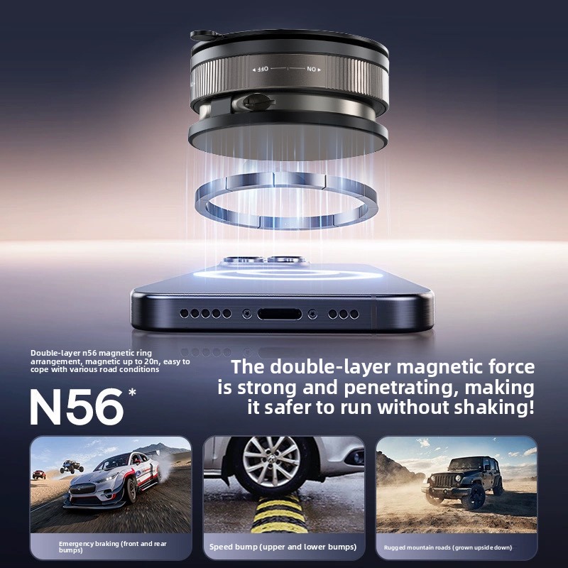 360° Rotating Magnetic Car Phone Holder - Super Strong Suction Universal Compatibility