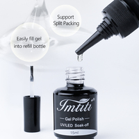 Vernis à ongles en gel UV direct usine, longue durée, couche de finition transparente, faible MOQ, OEM ODM, sans trempage, échantillon, vente chaude, gel LED en vrac