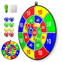 Jeu de fléchettes avec 8 balles adhésives et crochet, jeu de fléchettes Kickball pour enfants, cadeau de Noël, jouet sûr et classique