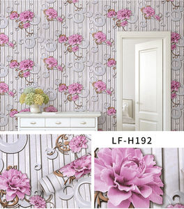 Violet Paeonia Floral Mural 3d Étanche <span class=keywords><strong>Papier</strong></span> Peint Fond Fleur Murale pour Chambre Salon Fille Chambre <span class=keywords><strong>Papier</strong></span> Peint - Product Image 2