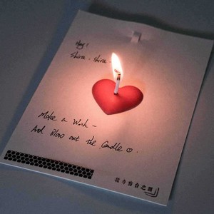 Vela en forma de corazón con tarjeta de mensaje oculto para parejas, regalo para ocasiones especiales - Product Image 3