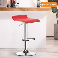 Chaise haute ergonomique colorée, moderne, réglable en hauteur, avec base en métal, chaise haute de cuisine, tabouret de bar pivotant avec repose-pieds