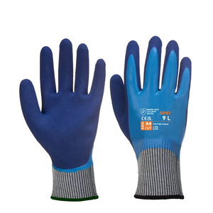 XPUK Grade 4 Gants anti-coupure Léger Flexible Dip Latex Imperméable Antidérapant Matériau en caoutchouc résistant à l'usure - Product Image 4