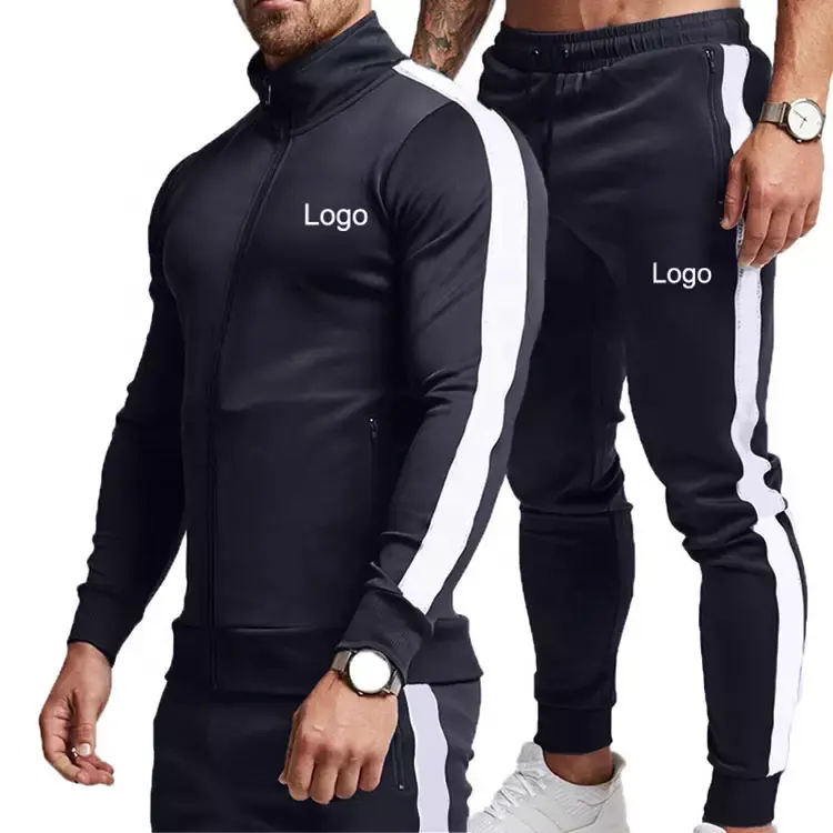 Großhandel OEM 2 Stück Sport bekleidung Jogger hose Set Sport bekleidung Custom Herren Trainings anzug