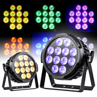 Lumières de projection extérieures de la batterie sans fil IP65 de la lumière 12*18W DMX de pair plat de 6IN1 LED avec l'excellente protection UV