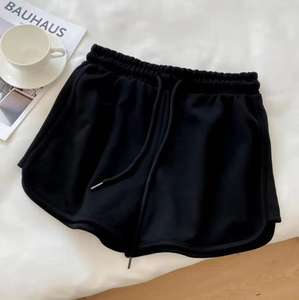 <span class=keywords><strong>Pantaloncini</strong></span> sportivi <span class=keywords><strong>estivi</strong></span> in tinta unita da donna pantaloni caldi larghi Casual con vita alta elasticizzati <span class=keywords><strong>pantaloncini</strong></span> - Product Image 5