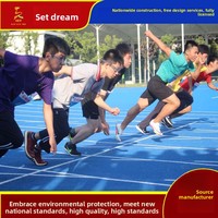 Lantai Lapangan Basket Silikon PU Ramah Lingkungan dari Produsen Saitemeng, Tebal 13mm, Lintasan Lari Sintetis, Elastisitas Tinggi