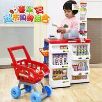 Juguete de Supermercado de Lujo en Oferta, Caja Registradora, Carrito de Compras, Juego de Imitación, Juguetes de Supermercado Grandes