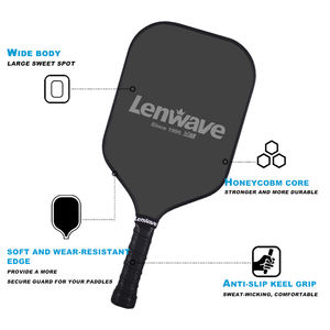 <span class=keywords><strong>Ensemble</strong></span> de raquettes de pickleball en fibre de carbone approuvé par l'USAPA |   Équipement professionnel léger pour intérieur/extérieur - Product Image 3