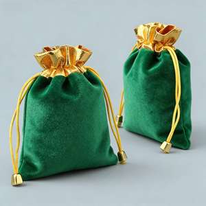New Creative Custom with Logo Drawstring Velvet <b>Pouch</b> Luxury Elegance for Jewelry Display & Gift Packaging - Product Image 3