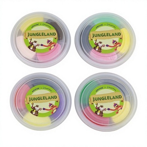 OEM/ODM Argile à modeler super légère et écologique à séchage à l'air, multi-thèmes, 4 couleurs/paquet, pour enfants - Product Image 2