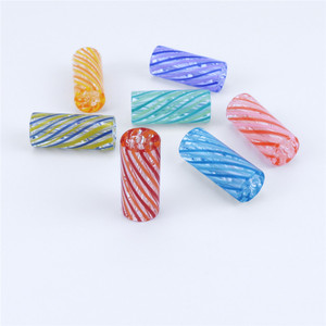 Boquilla de Succión de Vidrio Hecha a Mano con Diseño de Rayas en Espiral, Puntas de Vidrio Duraderas - Product Image 2