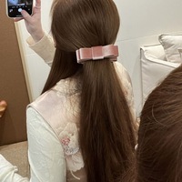 Jepit Rambut Anak Model Vintage Berbahan Logam Asetat dan Kain, Dilengkapi Pita, Berkualitas Tinggi, Buatan Tangan