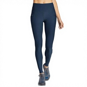 Women's High Elastic Waist Washed Yoga <b>Leggings</b> <b>with</b> Print Lace <b>Pocket</b> Quick Dry Full Length Fitness Sports Pants - Product Image 3
