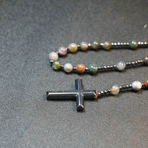 Vergine maria Guadalupe rosario collana <span class=keywords><strong>San</strong></span> Judas Tadeo con croce zircone Oro Laminado Christian all'ingrosso - Product Image 3