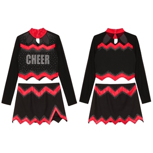 Uniforme de Animadora para Niñas de 6 a 16 Años, Conjunto de Top Corto y Falda para Práctica de Danza Moderna, Actuaciones y Competiciones de Danza - Product Image 5