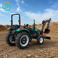 Mini-tracteur de haute qualité 50HP 60HP 70HP 75HP 4x4 pour l'agriculture, machines agricoles compactes