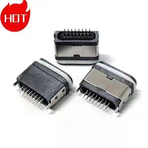 Su geçirmez cep 2 6 7 8 12 16 24 Pin dişi Mini tip C SMT DIP mikro Usb konektörü